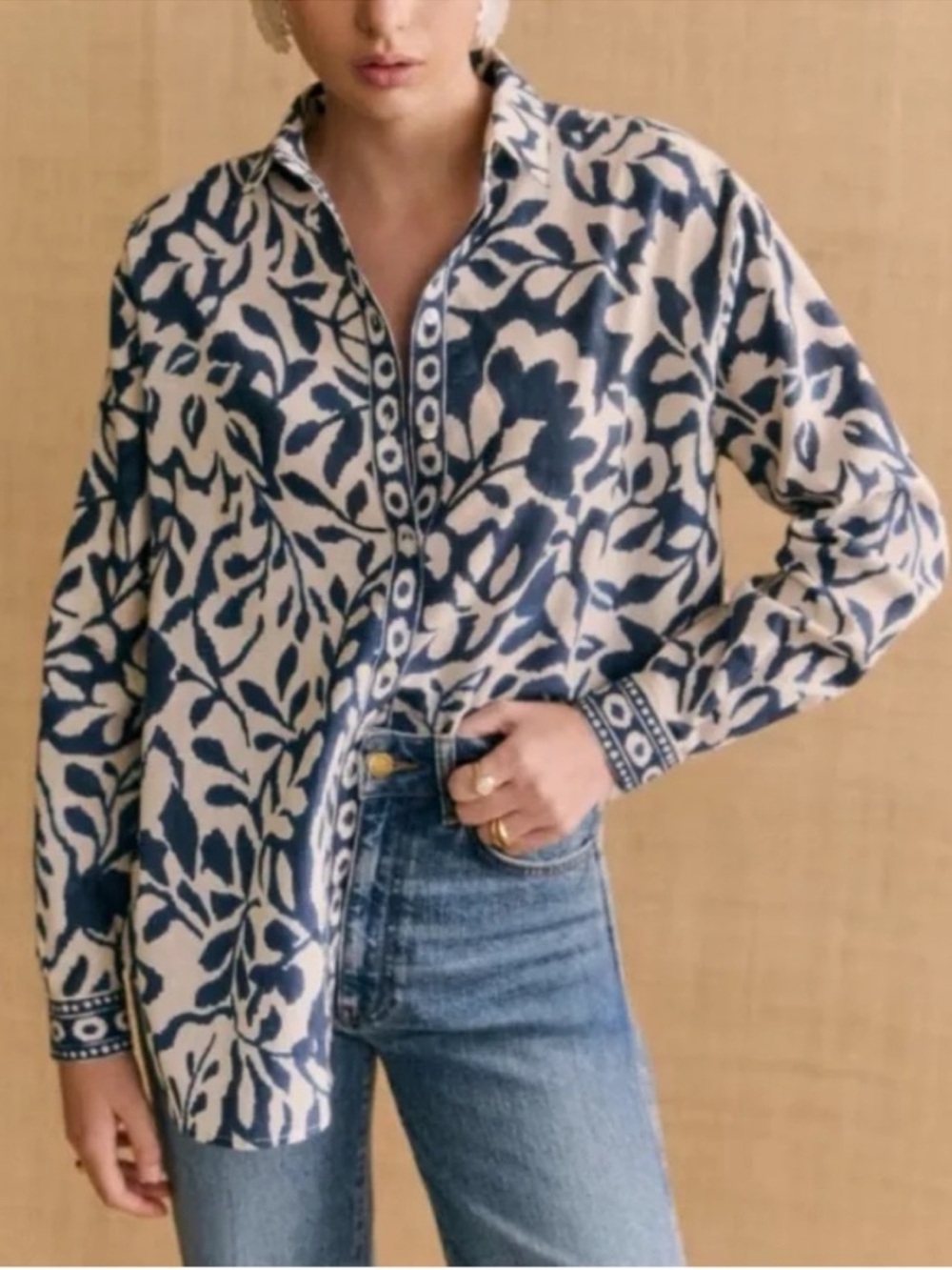 Sezane x Momoni Max Shirt in Sybel size 36